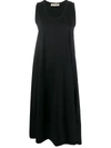 Gentry Portofino Sleeveless Midi Dress In Black