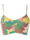 Amir Slama Cropped Bra Top In Multicolour