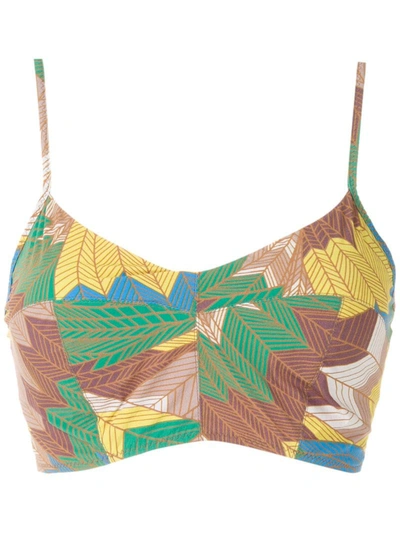 Amir Slama Cropped Bra Top In Multicolour