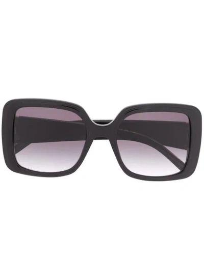 Elie Saab Oversized-frame Logo Sunglasses In Black