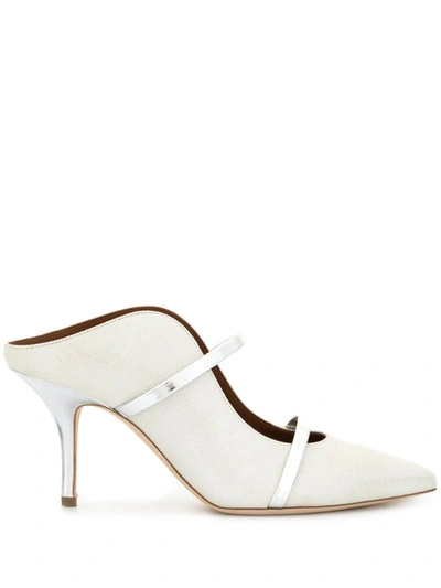 Malone Souliers Maureen 70mm Mules In White