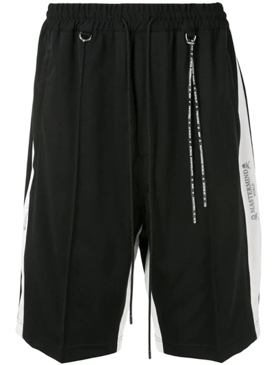 Mastermind Japan Elasticated Stripe Detail Shorts In Black