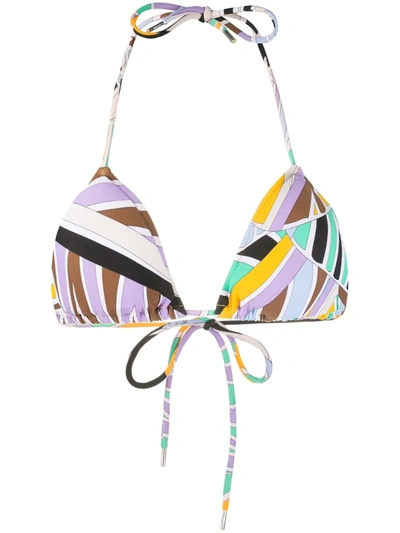 Emilio Pucci Abstract Print Bikini In Purple