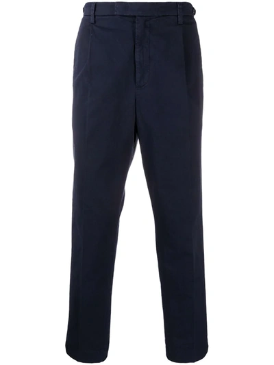 Barena Venezia Tapered Straight Leg Trousers In Blue