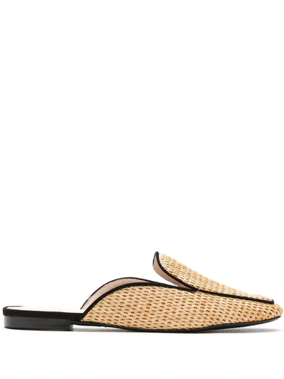 Schutz S2071000470001 Natural/black Furs & Skins->nubuck Leather In Neutrals