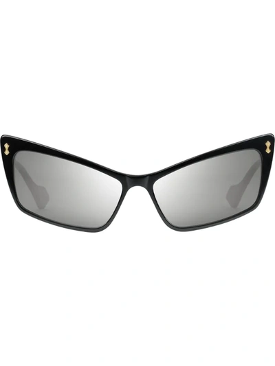Gucci Rectangular Acetate Sunglasses In Black