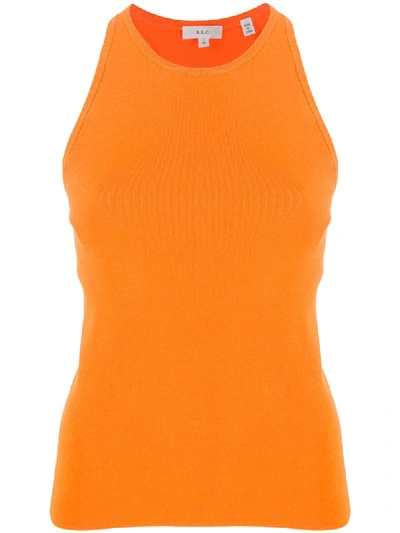 A.l.c Knitted Tank Top In Orange