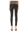 J Brand Maria Skinny Leather Jeans In Black Knight