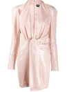 Tom Ford Sequin Cutout Cocktail Dress In Pink