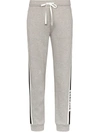 Moncler Side Stripe Track Pants In Grey