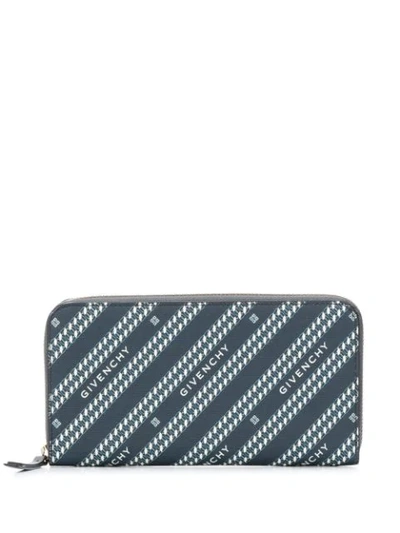 Givenchy Bond Zip Purse In Blue