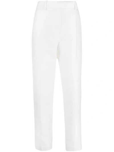 Haider Ackermann Mid-rise Straight-leg Trousers In White
