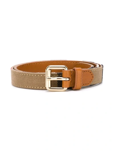 Burberry Kids' House Check Belt In Brown