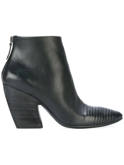 Marsèll Pointed Toe Leather Boots In Black
