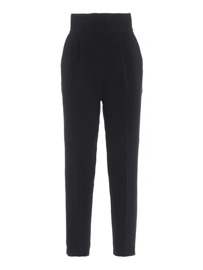 Pinko Natalia Black Tech Fabric Trousers