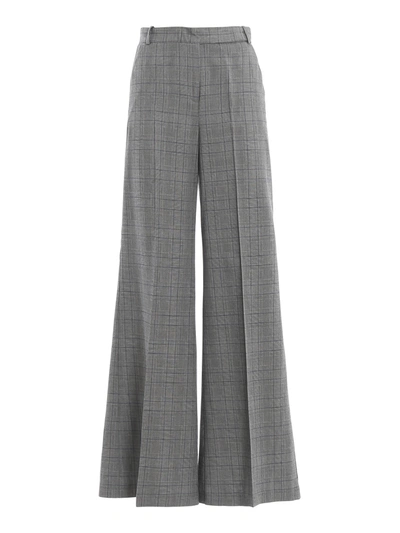Pinko Ticcare Prince Of Wales Palazzo Trousers In Grey