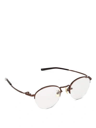 999.9 Four Nines Satinized Brown Titanium Eyeglasses