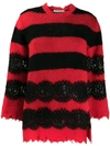 Philosophy Di Lorenzo Serafini Longline Striped Jumper In Red