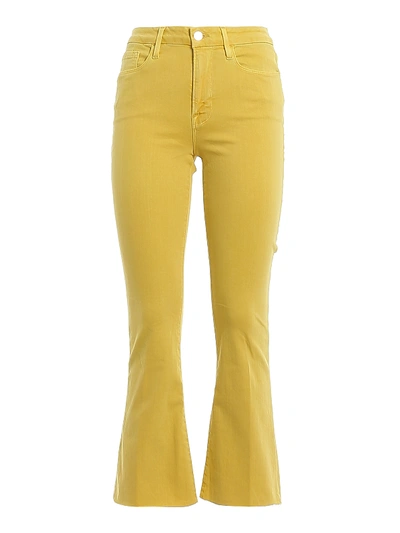 Frame Le Crop Mini Boot Jeans In Yellow