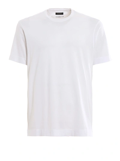 Z Zegna T-shirt In White Cotton