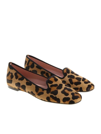 Pretty Ballerinas Beige And Brown Animalier Ballerinas In Animal Print