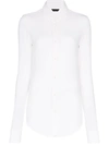 Alled Martínez Fine-knit Slim-fit Shirt In White