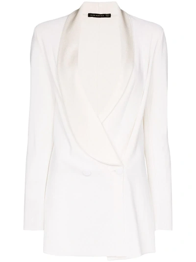 Alled Martínez Double-breasted Evening Jacket In White