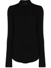 Alled Martínez Fine-knit Slim-fit Shirt In Black