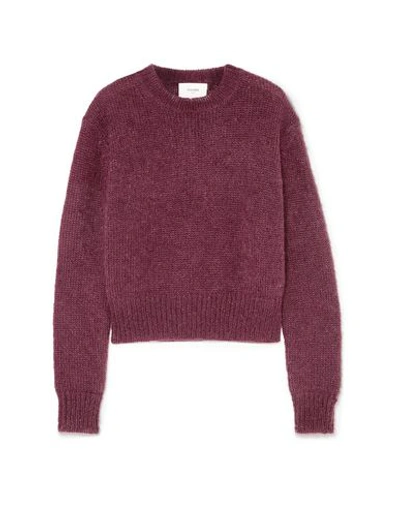 Bassike Mohair And Wool-blend Sweater In Deep Purple