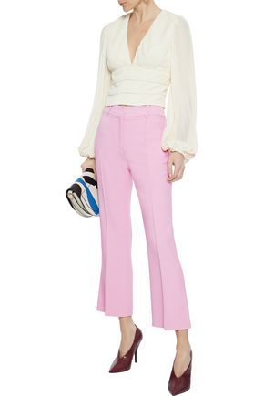 baby pink flare pants