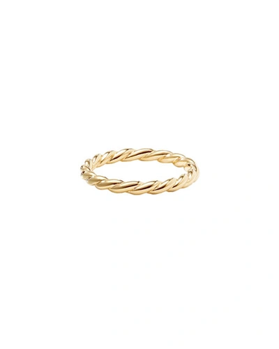 David Yurman Paveflex Band Ring In 18k Gold