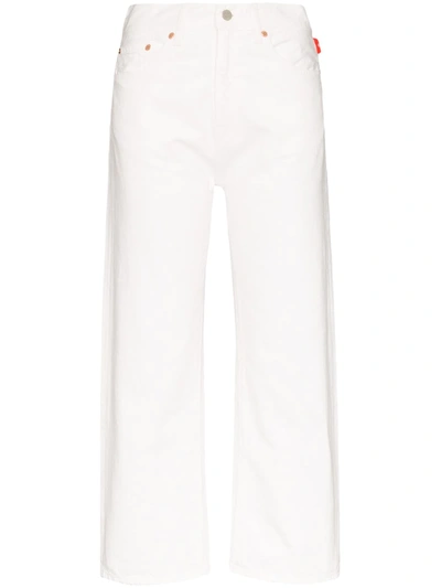 Denimist Pierce High Waist Cotton Denim Jeans In White