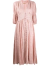 Cult Gaia Willow Eyelet Lace Midi Dress In Pink