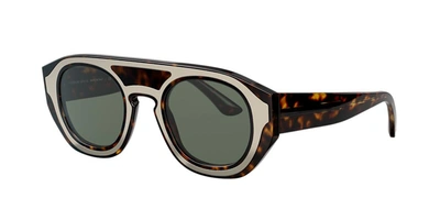 Giorgio Armani Man Sunglass Ar8135 In Light Green