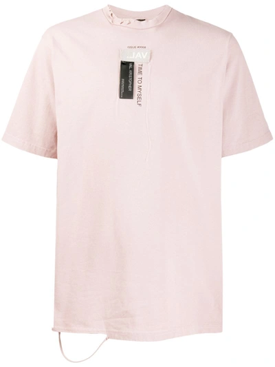 Val Kristopher Oversize Logo Cotton Jersey T-shirt In Pink