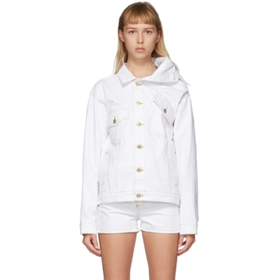 Y/project Asymmetric Collar Jacket In White