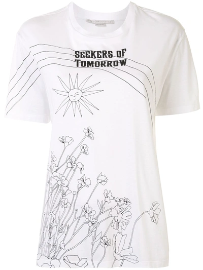 Stella Mccartney Seekers Of Tomorrow Print T-shirt In White
