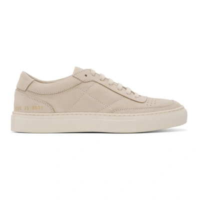 Common Projects Beige Nubuck Classic Resort Sneakers In 0600 Nude