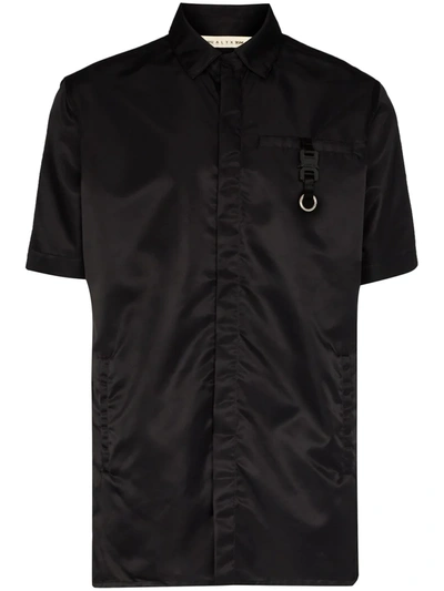 Alyx Nylon Short Sleeve Shirt W/ Buckle In Black