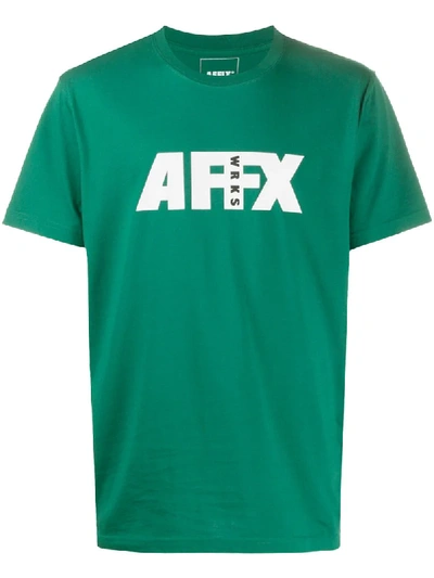 Affix Workwear Logo-print T-shirt In Green