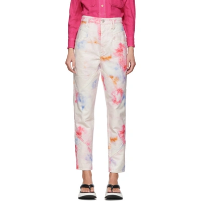 Isabel Marant Eloisa High-rise Tie-dye Jeans In 40pk Pink