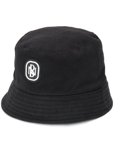Neil Barrett Black Logo Bucket Hat