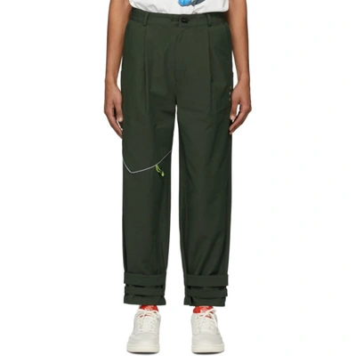 Ader Error Oversized Two Layer Trousers In Khaki