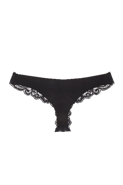 Fleur Du Mal Panty Pack Charlotte Lace Thong In Black