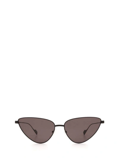 Balenciaga Eyewear Triangle Frame Sunglasses In Black