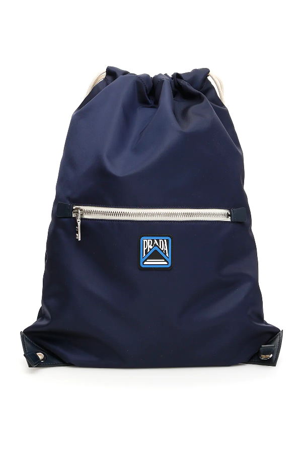 prada blue backpack