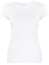 Filippa K Cotton Stretch Scoop Neck Short Sleeve In White