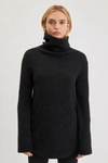 Filippa K Nico Yak Sweater In Charcoal Melange