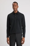 Filippa K Luke Lycra Polo Shirt In Black