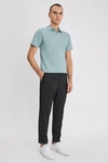 Filippa K Lycra Polo T-shirt In Mint Powder